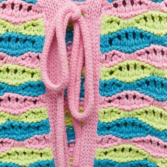 ZARA | Multicolored | STRIPED KNIT CARDIGAN - Picture 4 of 10
